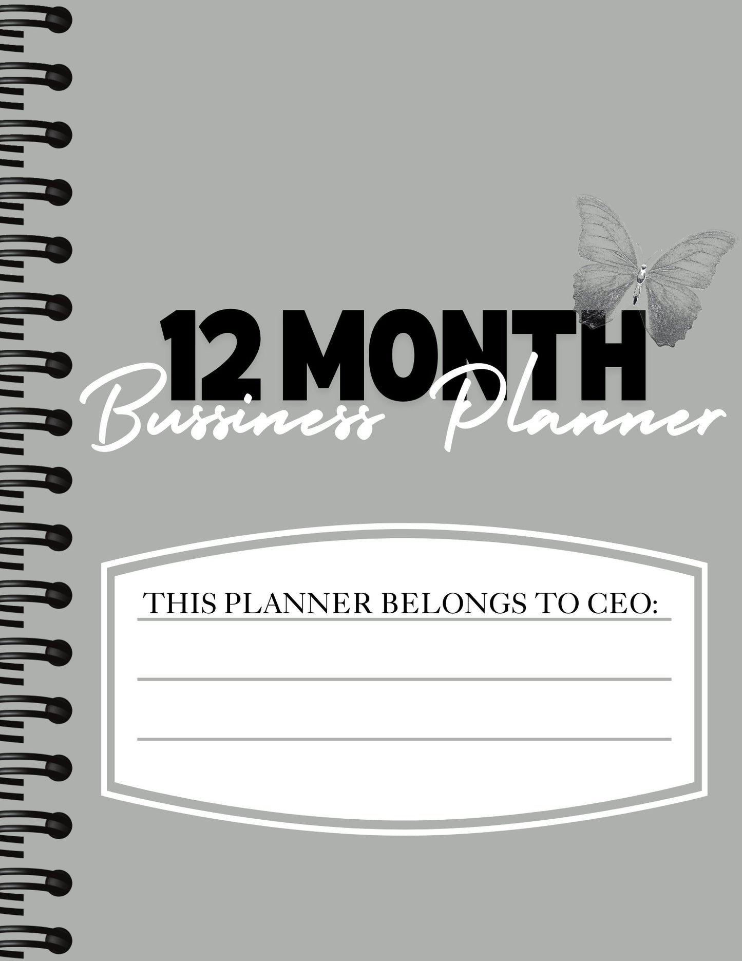 12 Month Business Planner